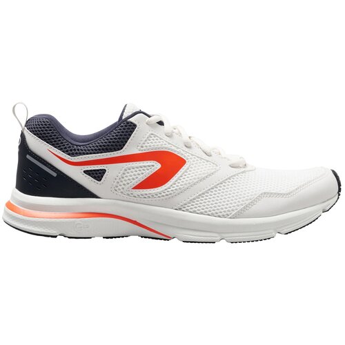 Кроссовки для бега мужские RUN ACTIVE бело-оранжевые, размер: 47, цвет: Сливочный/Серая Пропасть KALENJI Х Декатлон