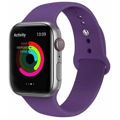 Ремешок силиконовый для Apple Watch 38mm/40mm Great case (сиреневый)