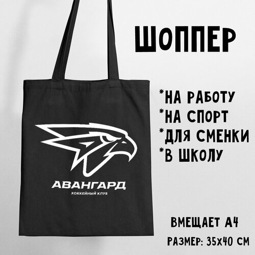 фото Сумка шоппер повседневная, полиэстер, текстиль, черный нет бренда
