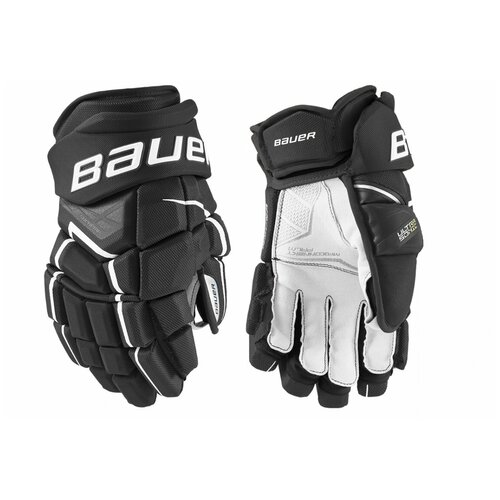 фото Хоккейные перчатки bauer supreme ultrasonic sr взрослые(15 / черно-белый/15)