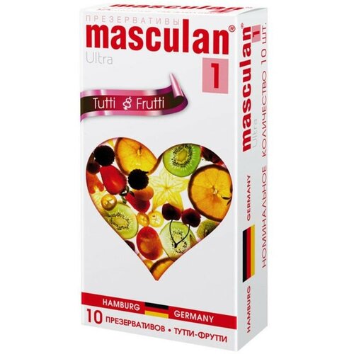 Презервативы Masculan Ultra 1 Tutti-Frutti с фруктовым ароматом - 10 шт. 19 см цвет не указан презервативы masculan tutti frutti 3 шт