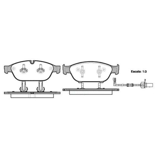 Колодки Передние Audi A8 2008г> 573 381 Remsa 1441.02 (С Датчиками) 4g0698151b/4 Remsa арт. 144102