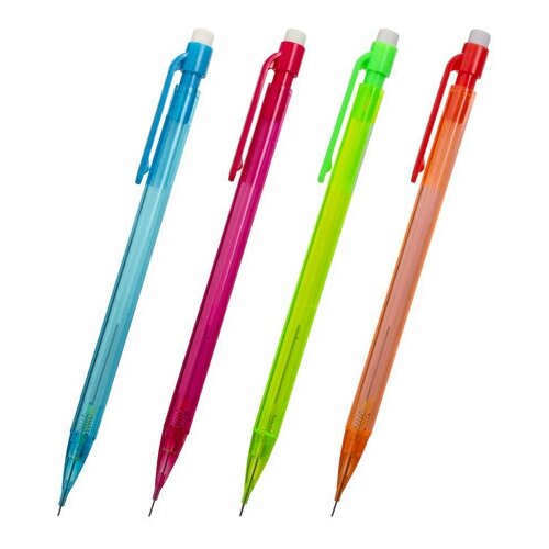 Карандаш механический 05 мм пифагор ластик корпус тонированный ассорти 181428 235₽