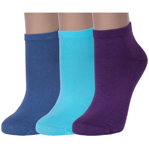 фото Носки rusocks, 3 пары, размер 23-25, мультиколор