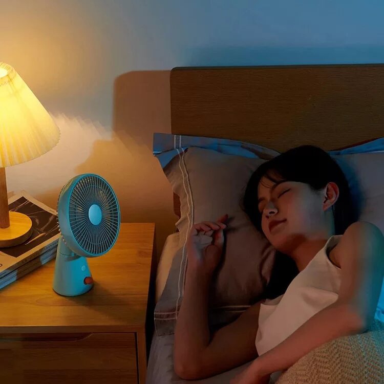 Вентилятор настольный Xiaomi LOFANS Desktop Circulation Fan (голубой) - фотография № 7