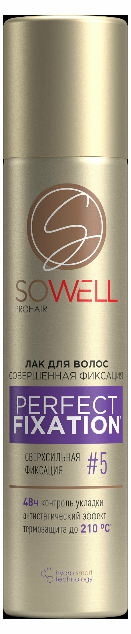 Лак для волос SoWell Perfect Fixation Совершенная фиксация сверхсильной фиксации №5, 75 мл
