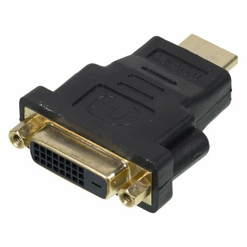 Переходник NingBo HDMI (m) - DVI-D (f), черный [cab nin hdmi(m)/dvi-d(f)]