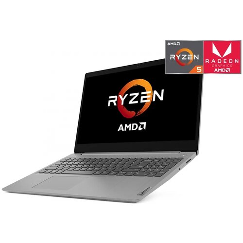 Ноутбук Lenovo IdeaPad3 15ADA05156FHD IPS AMD Ryzen5 3500U 21ГГц DDR4 8Гб SSD 512Гб AMD Radeon Vega 8 MS Win10 Home 81W10165RU серый 4989000₽