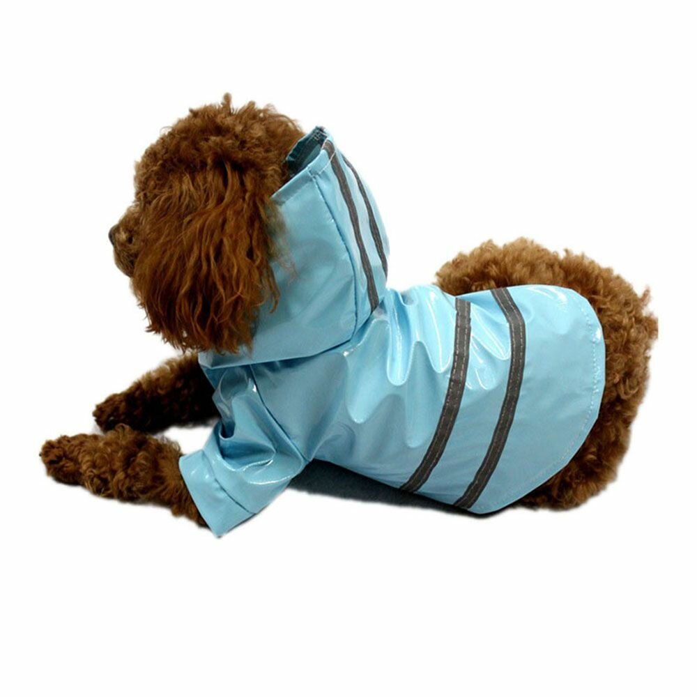 Плащ-дождевик с капюшоном для собак мелких и средних пород, размер ХL - фотография № 2