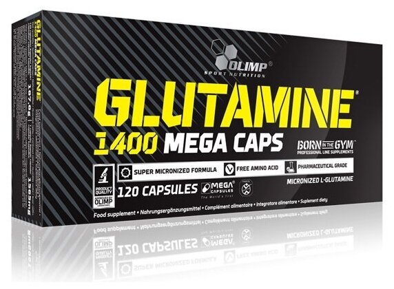 Olimp Sport Nutrition L-Glutamine Mega Caps 1400 (120 кап)