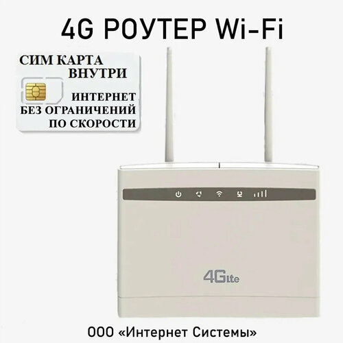 WIFI роутер 4G + СИМ карта В подарок! 2 внешние антенны! Разблокированный. Работает С любым сотовым оператором россии, крыма, СНГ. Разблокированный.