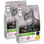 PURINA PRO PLAN CAT OPTIDIGEST STERILISED CHICKEN для взрослых кастрированных/стерилизованных кошек с чувствительным пищеварением курица (3 + 3 кг) - изображение