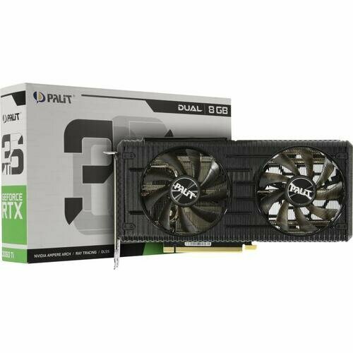 Видеокарта Palit Dual RTX3060Ti Dual V1 видеокарта asus dual rtx3060ti 8g mini v2