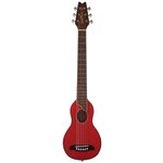 Washburn RO10STRK акустическая Travel-гитара с кофром, цвет красный - изображение