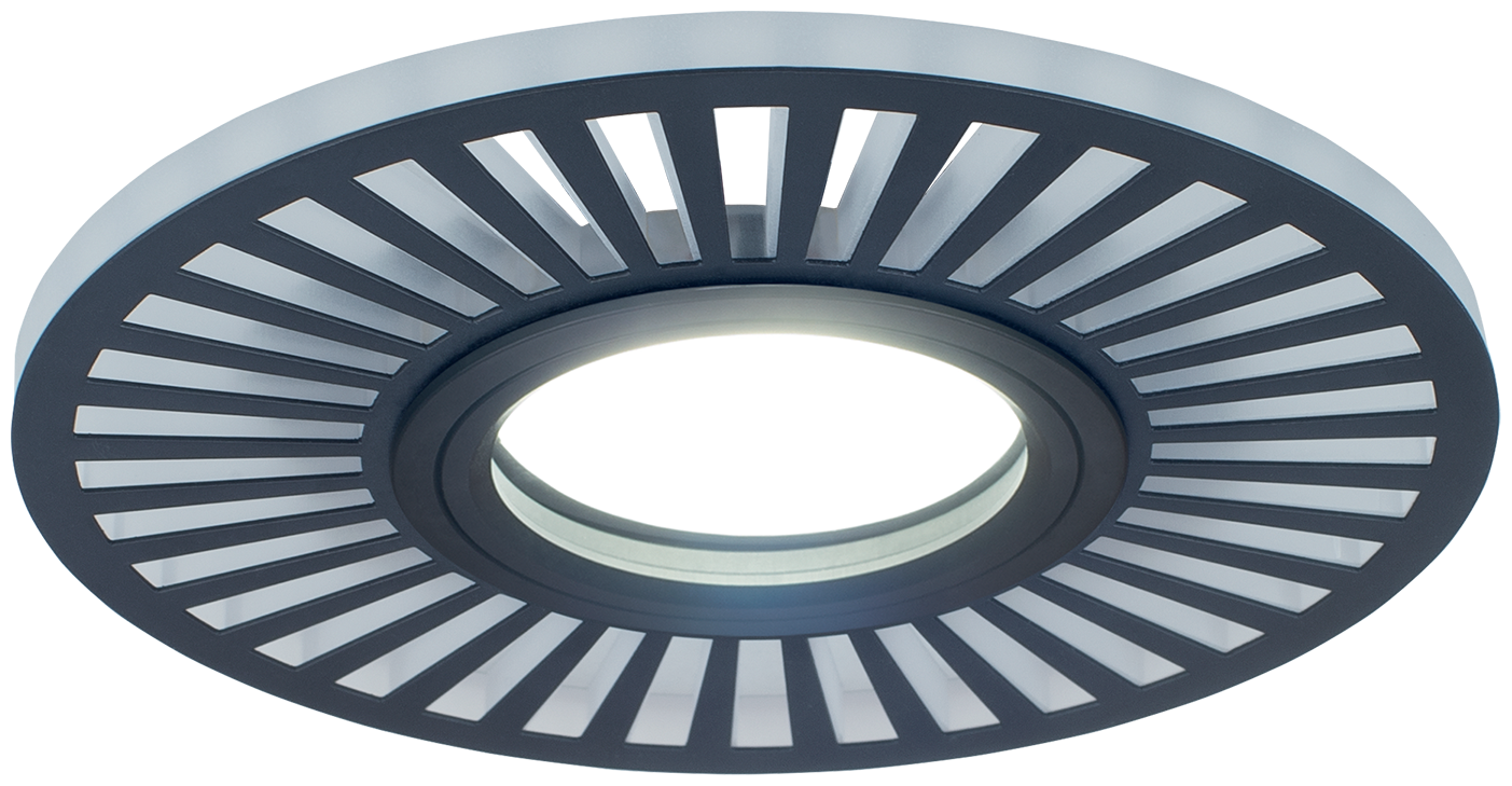 BL135 Светильник Backlight Кругл./узор. Черный, Gu5.3, 3W, LED 4000K 1/40 Gauss - фото №6