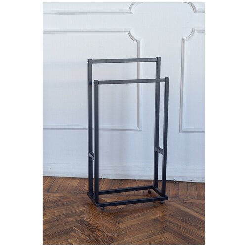 Вешалка напольная для одежды полотенец полотенцесушитель черная 4700₽