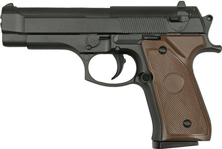 Cтрайкбольный пистолет Galaxy G.22 Beretta 92 mini металлический, пружинный