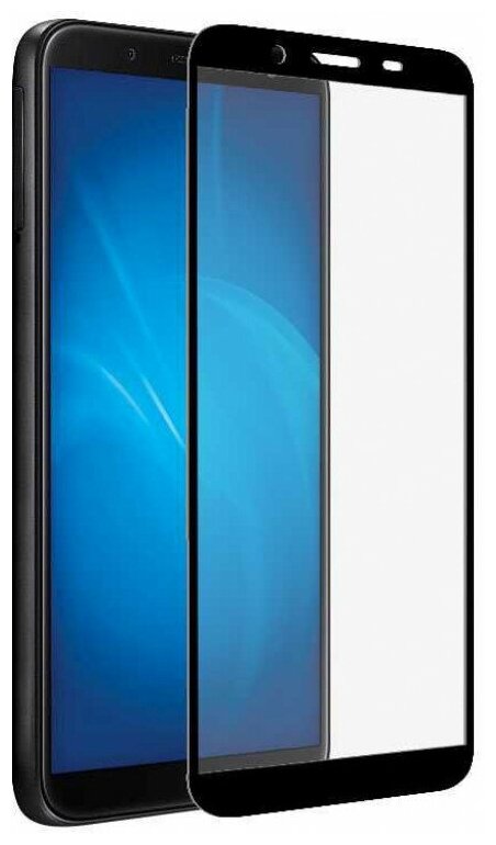 Защитное стекло для экрана DF sColor-105 для Samsung Galaxy A01 Core, 1 шт, черный [df ] - фото №2