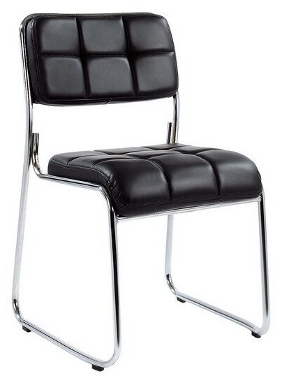 Стул BN_TQ_Стул Echair-803 VP к/з черный, без подл, хром