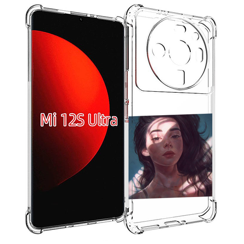 Чехол MyPads девушка-в-лучах женский для Xiaomi 12S Ultra задняя-панель-накладка-бампер