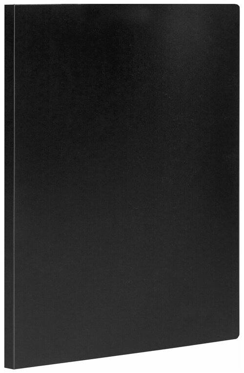 Папка с боковым металлическим прижимом STAFF черная до 100 листов 0 5 мм, 15 шт