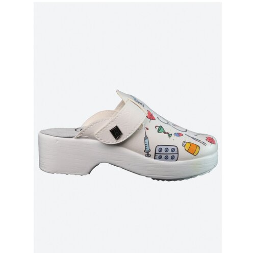 «Natasa» | Женские сабо (принт)