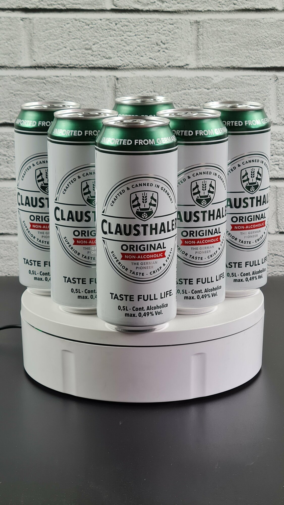 Пиво безалкогольное Clausthaler (Клаусталер) Original, 12 шт. по 0,5л, ж/б