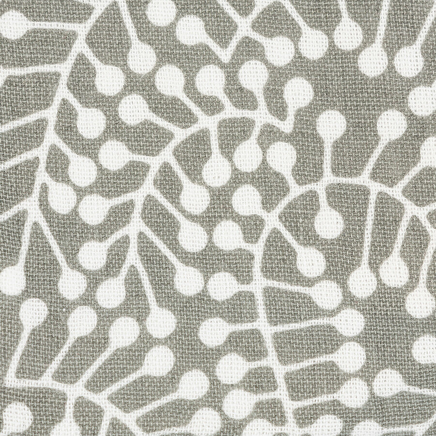 Набор из двух муслиновых полотенец серого цвета с принтом Спелая Смородина из коллекции Scandinavian, Tkano, TK22-TT0010