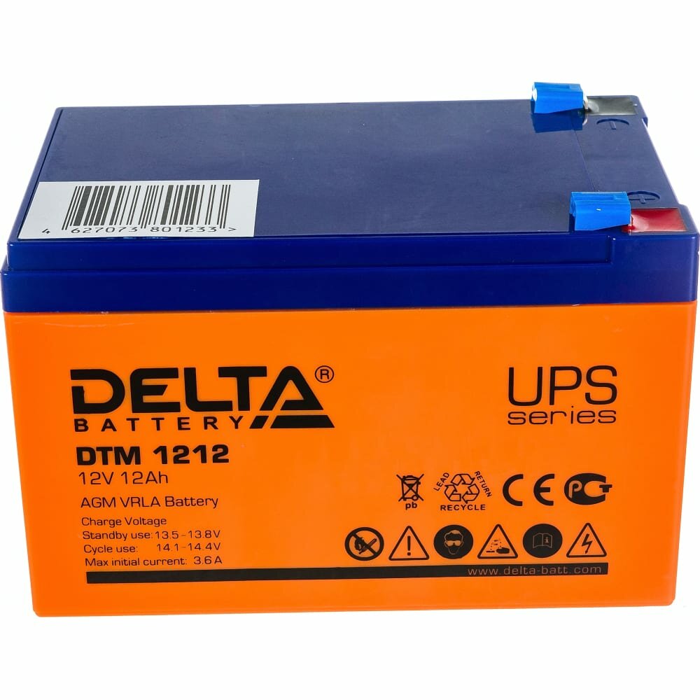 DELTA Battery DTM 1212 12В 12 А·ч - фото №11