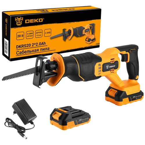 Сабельная пила аккумуляторная DEKO DKRS20 20В 220Ач 547900₽