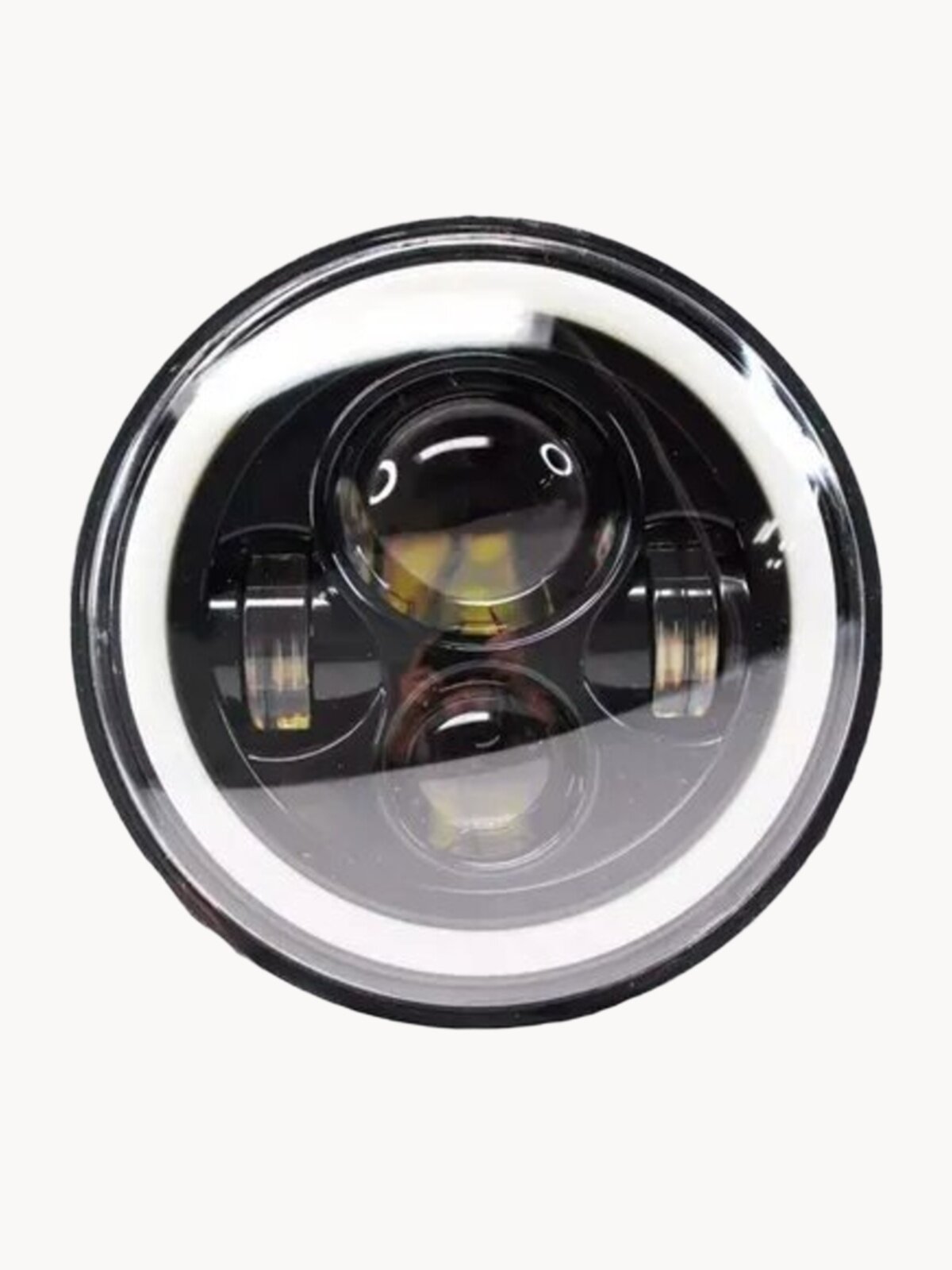 Фара LED Snowman, для Нива Уаз и разных марок и моделей авто, 7", 60 Вт, передняя