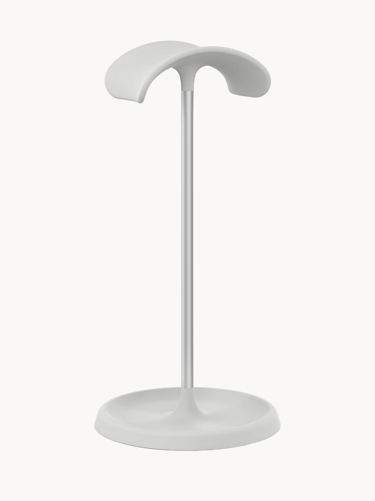 Подставка для всех моделей полноразмерных наушников и игровых гарнитур удлиненная, алюминий / ABS пластик, белая