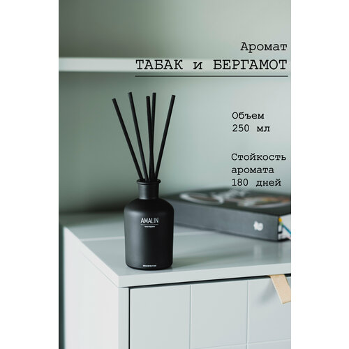 Аромадиффузор для помещения AMALIN, Аромат Бергамот, 250 мл