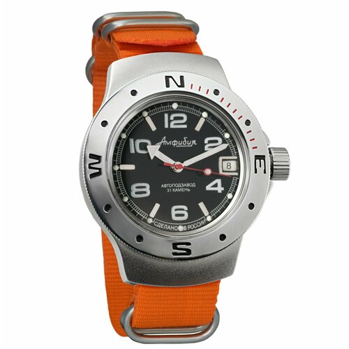 Наручные часы Восток Амфибия, оранжевый российские часы восток амфибия 060433 мужские