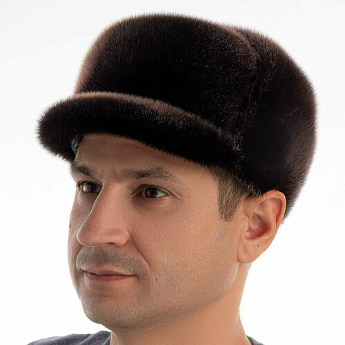 фото Шапка , размер 59, коричневый barkovsky