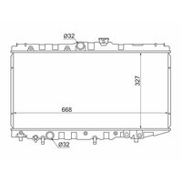 Радиатор TOYOTA COROLLA /CORONA /CARINA АT170 /SPRINTER /LEVIN /TRUENO /CARIB 87-92 от производителя SAT для автомобиля  ...