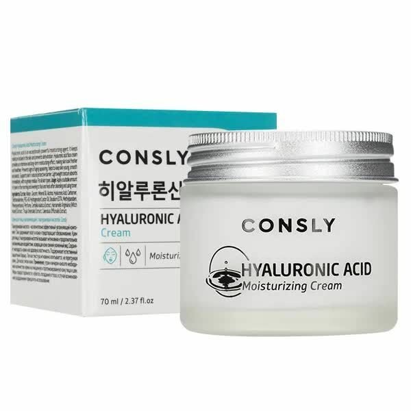CONSLY Hyaluronic Acid Moisturizing Cream Крем для лица увлажняющий с гиалуроновой кислотой 70мл — фото 1