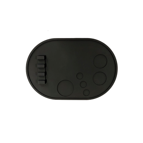 Коврик бьюти мастера, силиконовая палитра бровиста для макияжа бровей, коврик-палитра черная