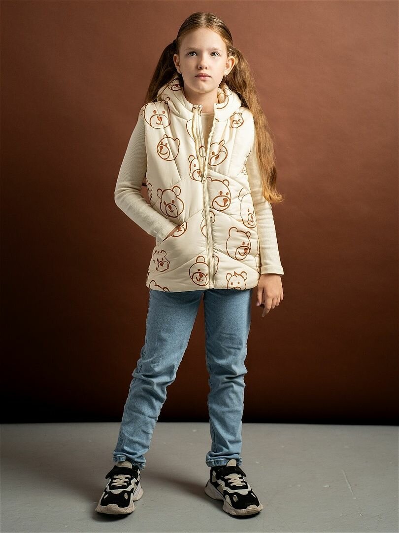 Жилет утеплённый RINREY PDDJKT23047Be, размер 124, бежевый — фото 1