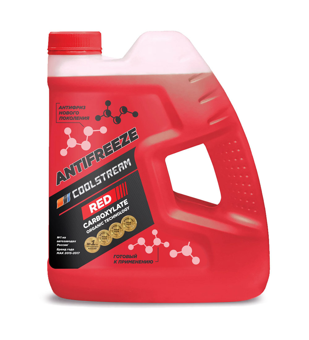Антифриз готовый красный Coolstream RED (-40), 4 литра канистра