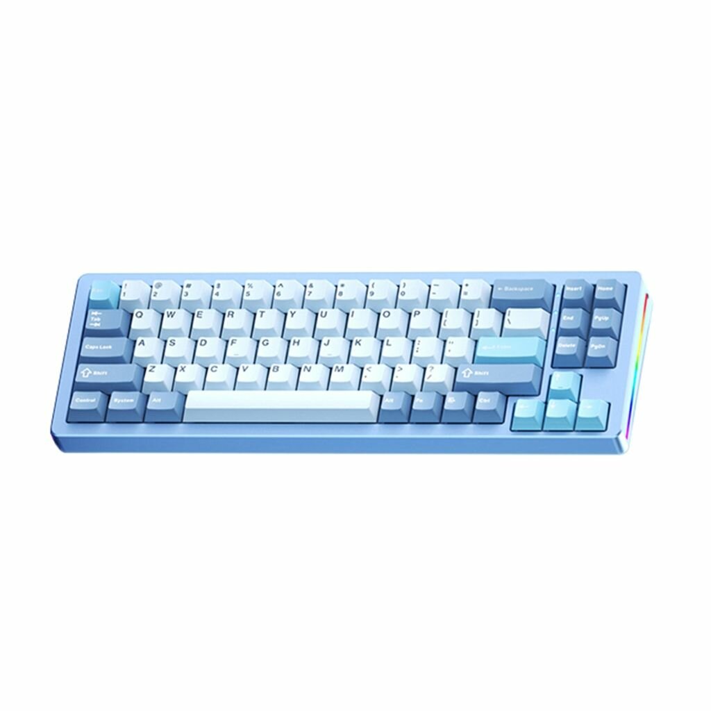 Беспроводная механическая клавиатура M71, 3 режима, игровая TypeC 2,4 ГГц BT5.0, 71 клавиша, структура прокладки с горячей заменой