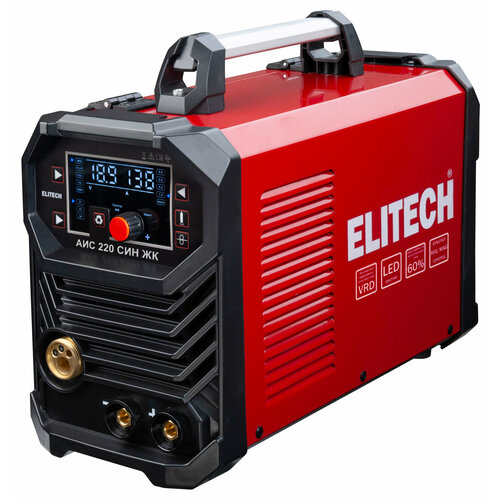 Сварочный аппарат Elitech АИС 220 ЖК-дисплей синергетический 17409₽