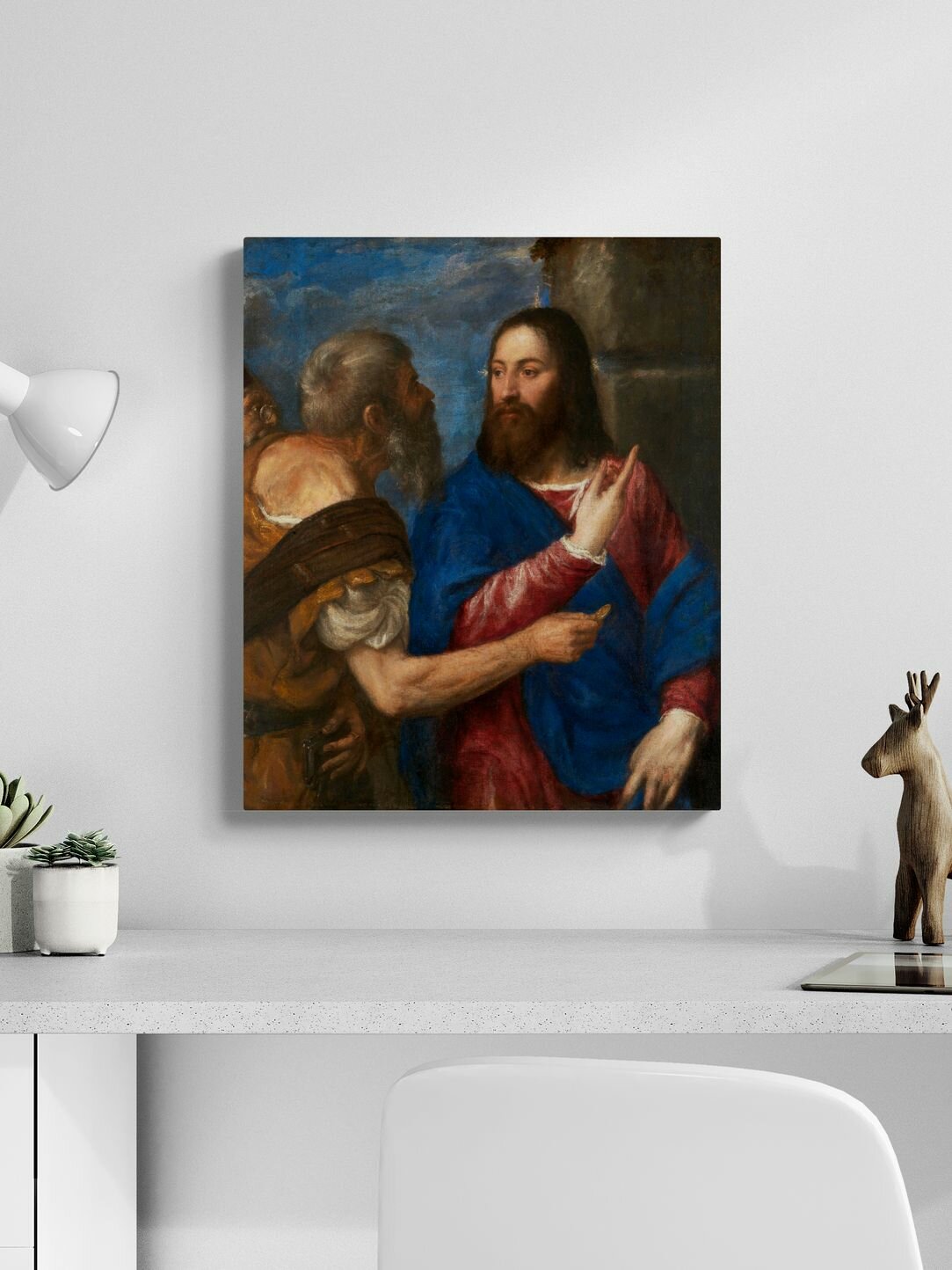 Тициан Вечеллио "Динарий кесаря" 50х40 см — фото 1