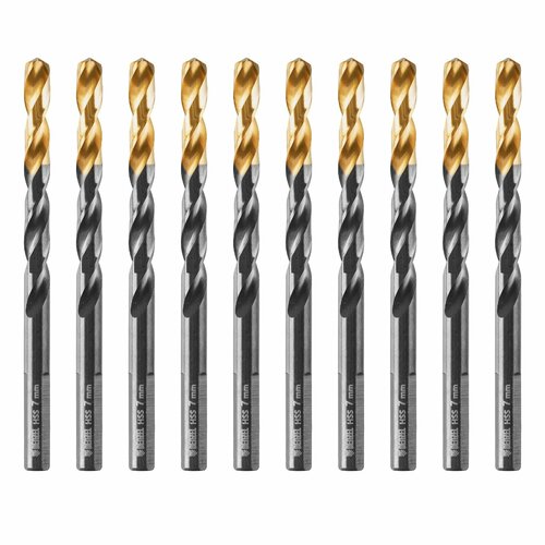 фото Сверло по металлу7 мм denzel hss-tin, golden tip, 10 шт 717217