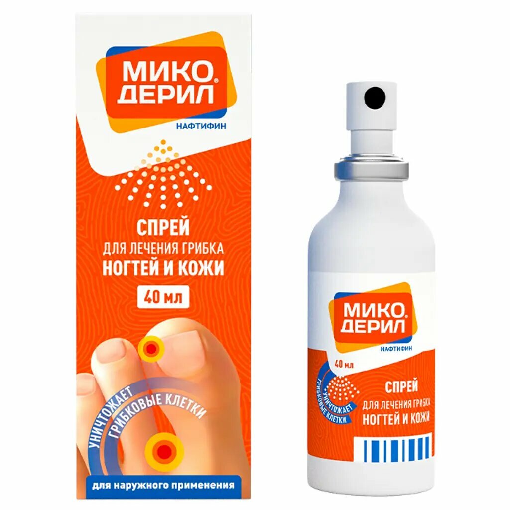 Микодерил спрей для наружного применения 1  40 мл 1 шт