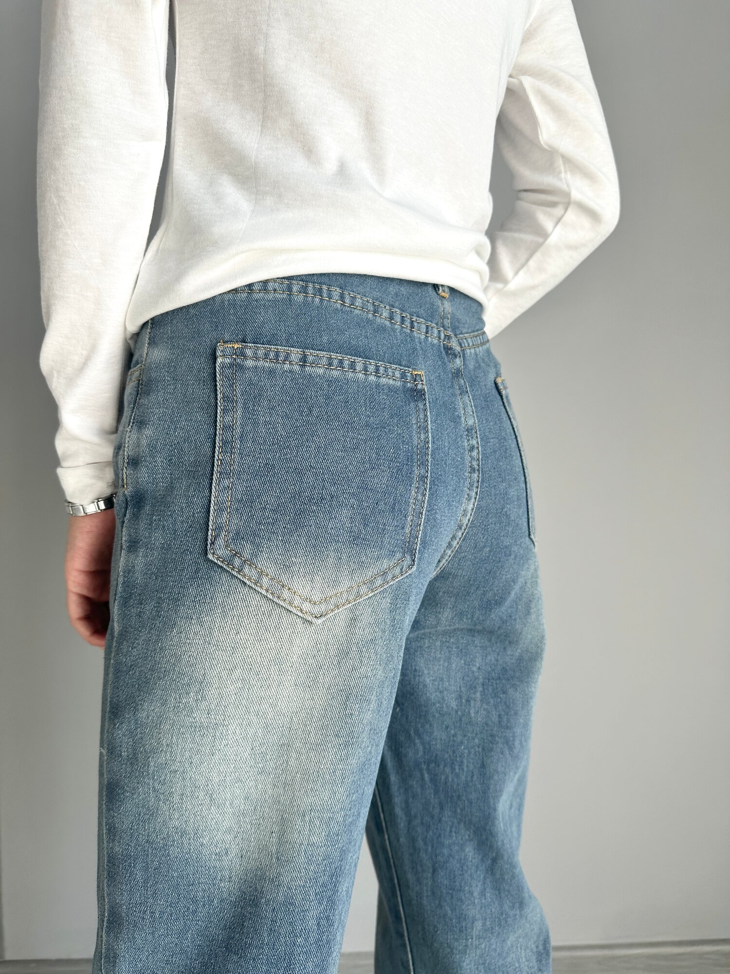 Джегинсы INK Черный, Голубой, размер M, голубoй — фото 1