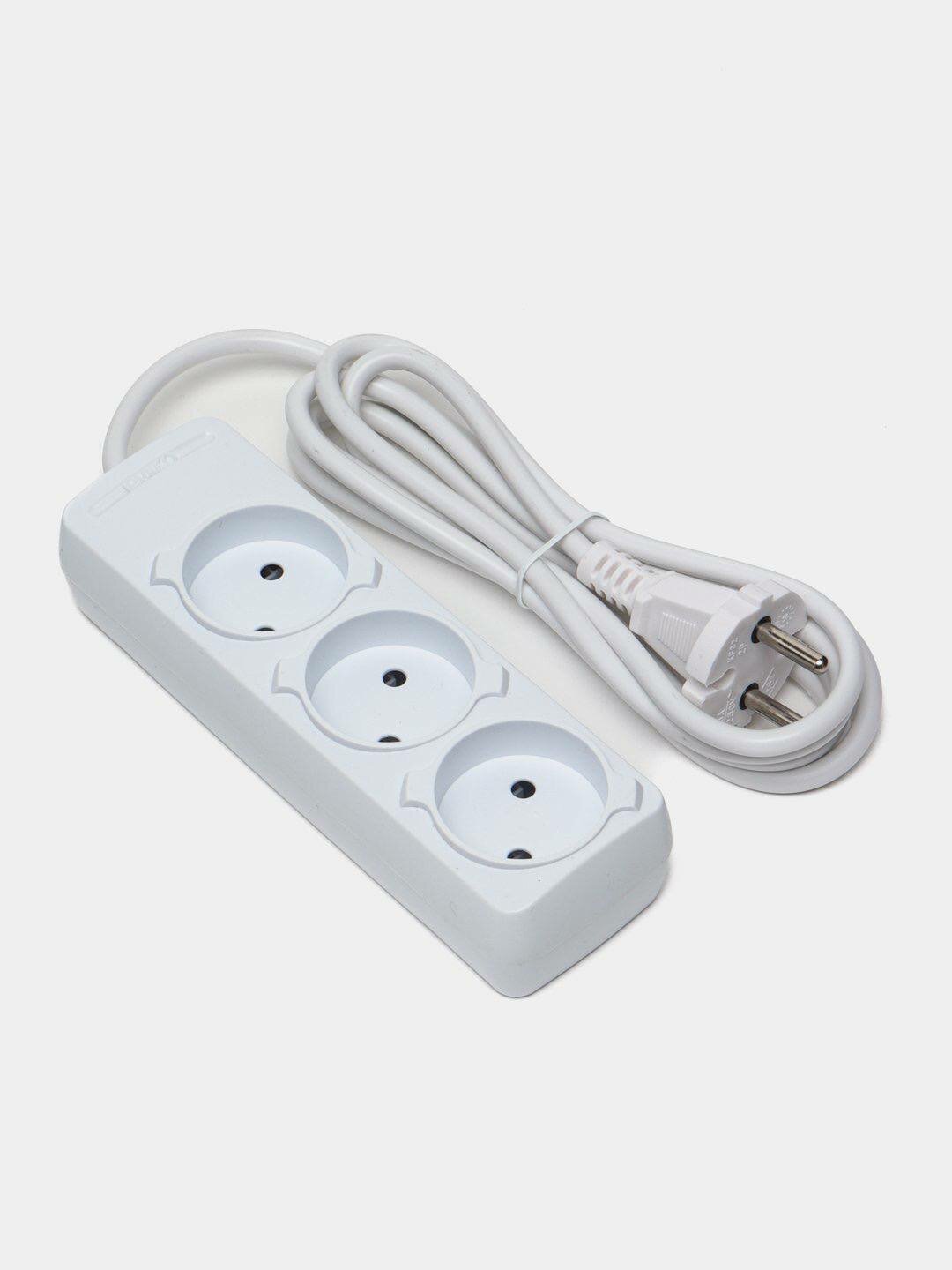 Удлинитель электрический 3 м, с розетками для бытовой и офисной техники Sifatli
