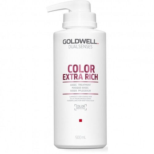 Goldwell Dualsenses Color Extra Rich 60 Sec Treatment - Интенсивный уход для окрашенных волос 60 сек 500 мл goldwell dualsenses color extra rich 60 sec treatment интенсивный уход для окрашенных волос 60 сек 500 мл