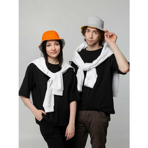 фото Панама molti, размер 58, серый, оранжевый