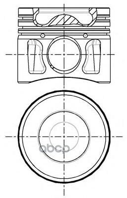 Поршень Dm.86.00x2.0x2.0x2.0 Std Ford Mondeo Iii/Transit/Fiat Ducato 2.2D/Tdci 04-> Qvfa/4Hu NURAL арт. 87-427700-10